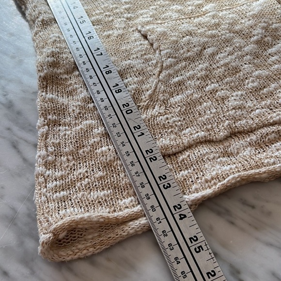 ROXY Cream & Beige Beach Hoodie Sweater, Size M - Picture 9 of 12